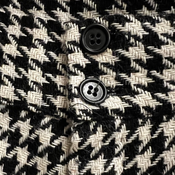 Wide Leg Vintage Wool Houndsooth black and white - Picture 9 of 10